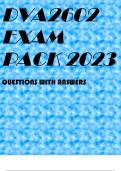 DVA2602 EXAM PACK 2023
