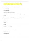 NATE Core Exam Questions (A+ GUARANTEED)