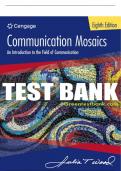 Test Bank For Communication Mosaics: An Introduction to the Field of Communication - 8th - 2017 All Chapters - 9781305403581