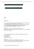 Bates&rsquo; Guide Test Bank to Physical Examination and History  Taking&comma; 10th With 100&percnt; Correct Questions And Answers