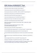 KSV Airbus A320&sol;A321T Test Questions and Answers &lpar;Verified Answers&rpar;
