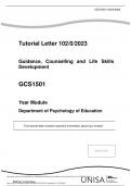 GCS1501 Assignment 3 Semester 2 (September 2023)