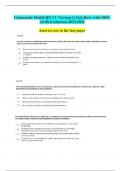 Community Health RN V1 &lpar;Version 1&rpar; Exit Hesi 