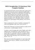 PHYS Straighterline| 234 Questions| With Complete Solutions