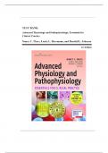 Test Bank For Advanced Physiology and Pathophysiology: Essentials for Clinical Practice, 1st Edition (Nancy Tkacs, 2021)/ Chapter 1-17  Guide