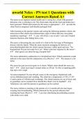 uworld Nclex - PN test 1 Questions with Correct Answers Rated A&plus;