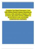 Complete Test Bank Emergency Care 14th Edition Daniel Limmer Questions & Answers with rationales &lpar;Chapter 1-41&rpar;