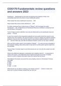 COG170 Fundamentals review questions and answers 2023