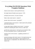 Everything MATH 202 Questions With Complete Solutions