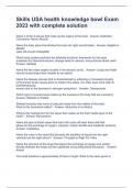 SKILLS USA HEALTH KNOWLEDGE  BUNDLED WITH COMPLETE SOLUTION