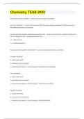 Chemistry TEAS 2022&period;