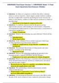 NRNP6665 Final Exam Version 1 &sol; NRNP6665 Week 11 Final  Exam Questions And Answers&colon; Walden