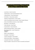 NUR 2474 Rasmussen Pharm Exam 2 Questions With Correct Answers