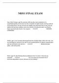 Final Exam (elaborations) NR-511 Differential Diagnosis & Primary Care Practicum 