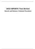 2023 MPOETC Test Review Search and Seizure&comma; Criminal Procedure