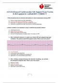 (ACLS)Advanced Cardiovascular Life Support Exam Version B 2023.updated & verified|100% CORRECT