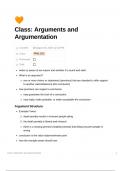 Arguments and Argumentation