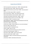 Nursing 166 exam 2 2023-2024