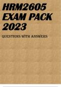 HRM2605 EXAM PACK 2023