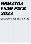 HRM3703 EXAM PACK 2023