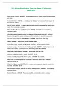 D2 - Water Distribution Operator Exam &lpar;California&rpar;&semi; 2023-2024