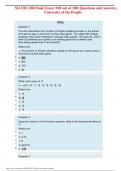 MATH 1280 Final Exam (100 out of 100) Questions and Answers_ University of the People