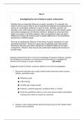 Sociology Methods In Context guidance sheet