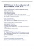IFSTA Chapter 24 Correct Questions & Answers&lpar;Latest Update 2023&rpar;