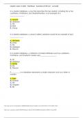 MIS 12E Chapter 6 Quiz- IS 3003 - MyMISLab - Essentials of MIS 12e - Larry Ball