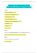 Sitecore 10 Certification Study Questions and Answers Graded A&plus;