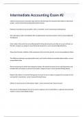 Intermediate Accounting Exam &num;2 2023 with correct answers