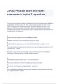 Jarvis&colon; Physical exam and health assessment chapter 3 - questions & answers &lpar;A&plus; GRADED&rpar;