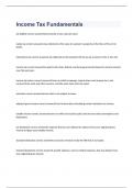 Income Tax Fundamentals exam 2023 with 100&percnt; correct answers