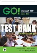 Test Bank For GO! Microsoft 365: Excel 2021 1st Edition All Chapters - 9780137679690