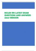 NCLEX RN LATEST EXAM QUESTIONS AND ANSWERS 2023 VERSION 