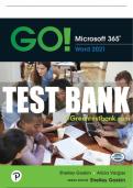 Test Bank For GO! Microsoft 365: Word 2021 1st Edition All Chapters - 9780137679683