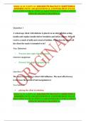 MEDICAL-SU FANPN 112 2022&sol;2023 PN Hesi Exit V1 QUESTIONS & ANSWERS &lpar;NEW&rpar; 160 QUESTIONS & ANSWERS BEST EXAM SOLUTION SATIFACTION GUARANTEED SUCCESS LATEST UPDATE 2022&sol;2023 GRADED A&plus;