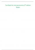 Test Bank for microeconomics 9th edition Boyes&period;