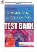 Test Bank Fundamentals of Nursing 10th Edition Test Bank Potter Perry Chapter 1-50 | Complete Guide 2022-2023|Verified| Rated A+