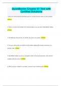 QuickBooks Chapter 07 Test with Certified Solutions