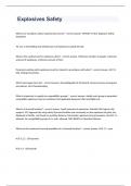 Explosives Safety exam 2023 with 100&percnt; correct answers