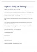 Explosive Safety Site Planning exam 2023 with 100&percnt; correct answers