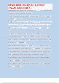 EFMB 2022 &lpar;384 Questions &dollar; Answers&rpar; LATEST  EXAM GRADED A&plus;