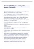 Private pilot Stage 3 exam part 2 solved correctly&excl;&excl;