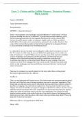 ELL2001 - English essay on the detention memoir by Ruth first  