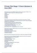 Private Pilot Stage 1 Check &lpar;Quizzes & Ans&rpar; 2023
