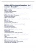 WGU C425 Flashcards Questions And Answers Graded A+