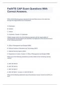 FedVTE CAP Exam Questions With Correct Answers&period;
