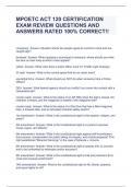 MPOETC ACT 120 CERTIFICATION EXAM REVIEW QUESTIONS AND ANSWERS RATED 100&percnt; CORRECT&excl;&excl;