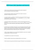 RTPM Exam &lbrace;160&plus; Questions and Answers&rcub;